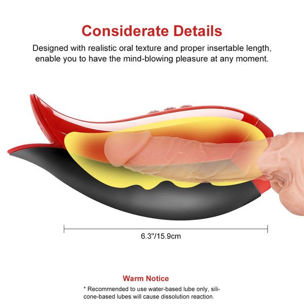 male smart oral sucking tongue licking voice masturbator simulating heating machine interaction toys for men honhp